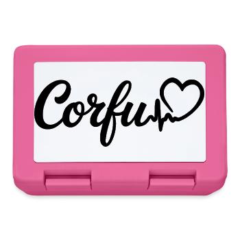 Corfou Heartbeat, Grèce, île de Corfou - Boîte à goûter - rose - Devant