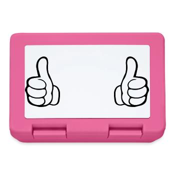 like hand - Lunchbox - pink - Front