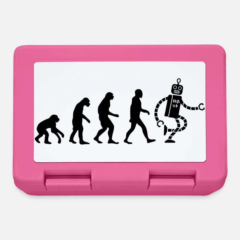 evolution robot évolution - Boîte à goûter - rose