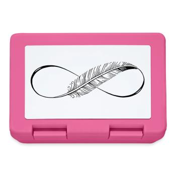 Cute Lines Infinity Feder - Brotdose - Pink - Vorne