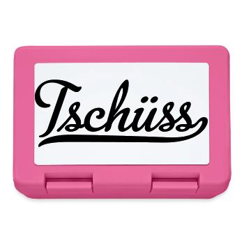 tschüss - Brotdose - Pink - Vorne