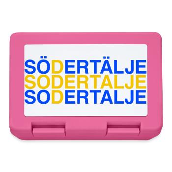 SÖDERTÄLJE - Sweden - Schwedische Flagge - Brotdose - Pink - Vorne