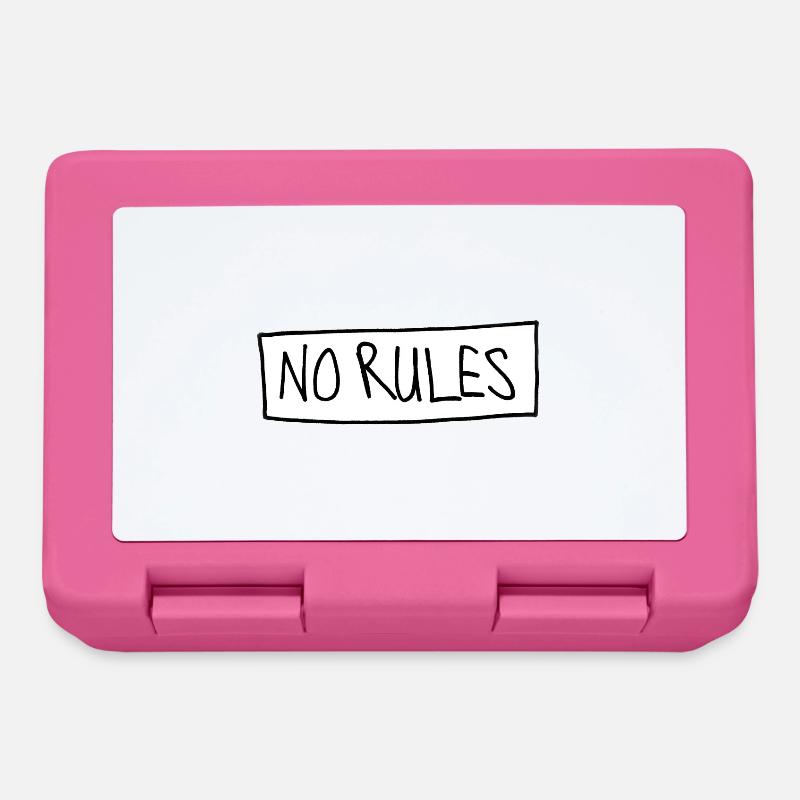 NO RULES - Lunchbox - pink