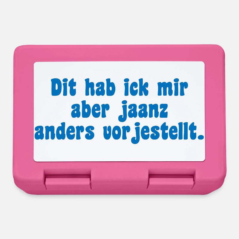 Berliner Icke Spruch - Brotdose - Pink