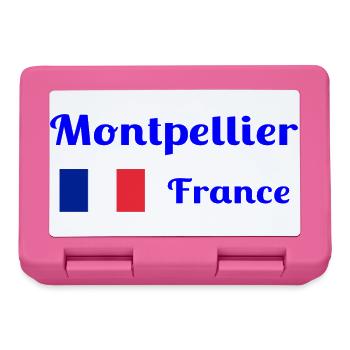 Montpellier, Frankreich - Stilvolle Drucke - Brotdose - Pink - Vorne