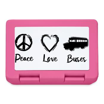 I love buses - Lunchbox - pink - Front