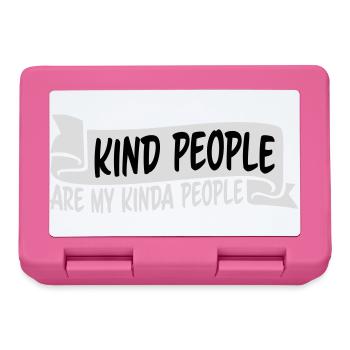 Kind People Are My Kinda People Friendliness - Lunchbox - pink - Front