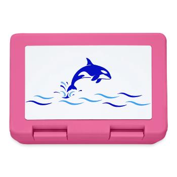 L’orque saute par-dessus les vagues - Boîte à goûter - rose - Devant