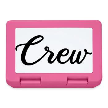 crew_schrift - Brotdose - Pink - Vorne