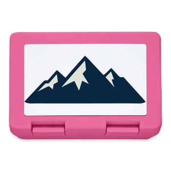 Gebirge Berge Silhouette - Brotdose - Pink - Vorne