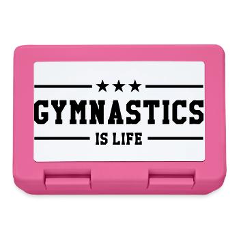 Gymnastics is life - Boîte à goûter - rose - Devant