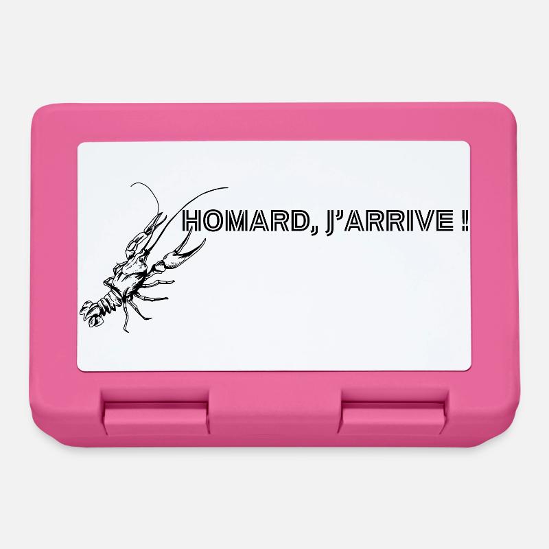 Homard, j'arrive ! - Boîte à goûter - rose