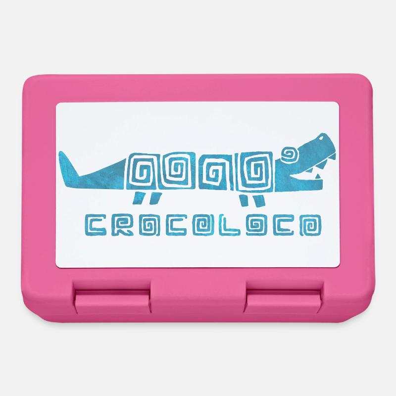 Crocoloco - Boîte à goûter - rose