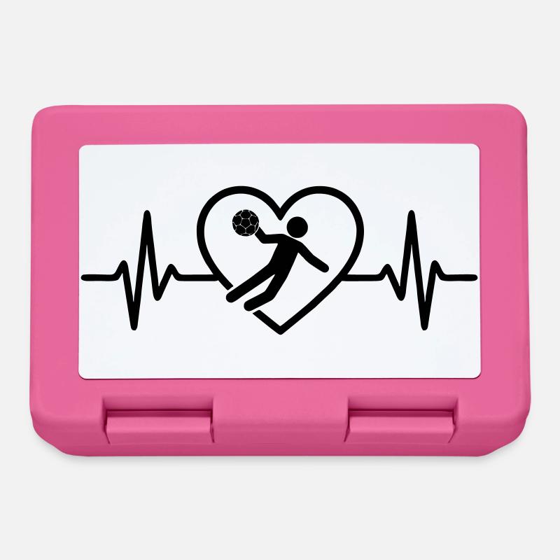 Handball Herz - Brotdose - Pink