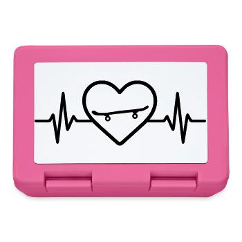 Skateboard Heart Sport - Lunchbox - pink - Front