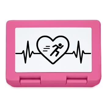 Course à pied, jogging, sports cardiaques - Boîte à goûter - rose - Devant