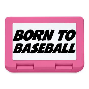 Born to Baseball - Boîte à goûter - rose - Devant