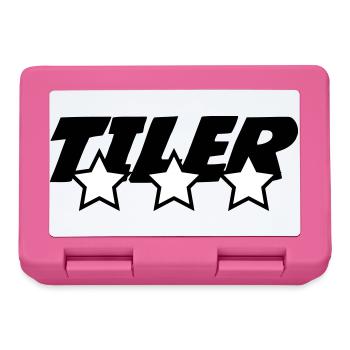 Fliesenleger *** professionelles Fliesenlege-Präzisionsfahrzeug - Brotdose - Pink - Vorne