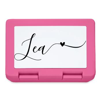 Lea Name First Name Decorative - Lunchbox - pink - Front
