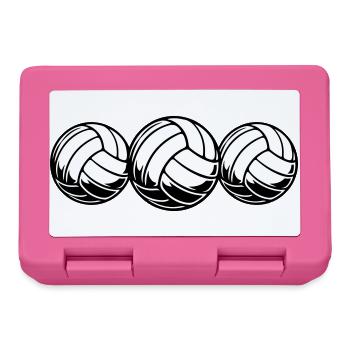 Équipe de volley-ball - Boîte à goûter - rose - Devant