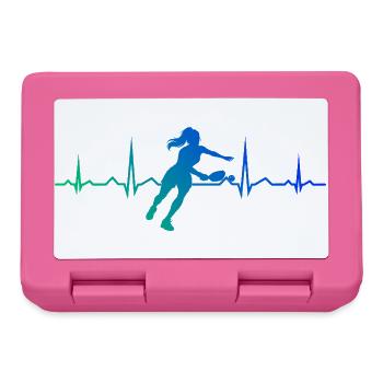 Pickleball athlete fans with pickleball players - Lunchbox - pink - Front