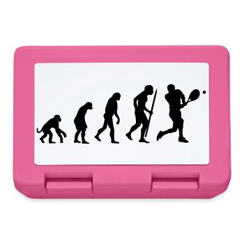Evolution of tennis - Brotdose - Pink - Vorne