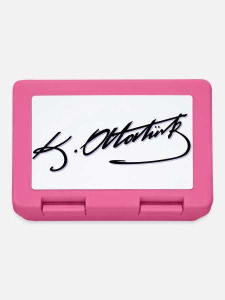 Mustafa Kemal Ataturk imza - Lunchbox - pink
