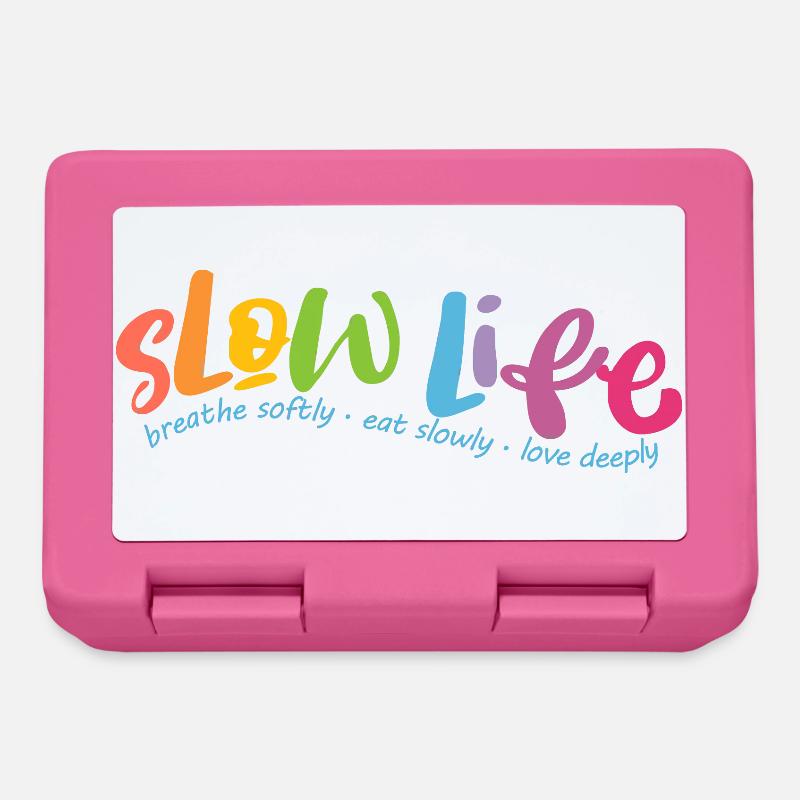 Slow Life - Boîte à goûter - rose