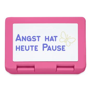 Angst hat heute Pause - Brotdose - Pink - Vorne