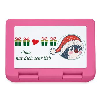 Grandma loves you very much Christmas - Lunchbox - pink - Front