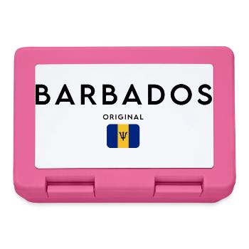 Barbadian pride, minimalist sleek design - Lunchbox - pink - Front