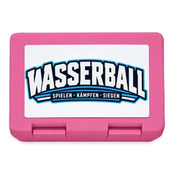 Wasserball Kraft-Logo - Brotdose - Pink - Vorne