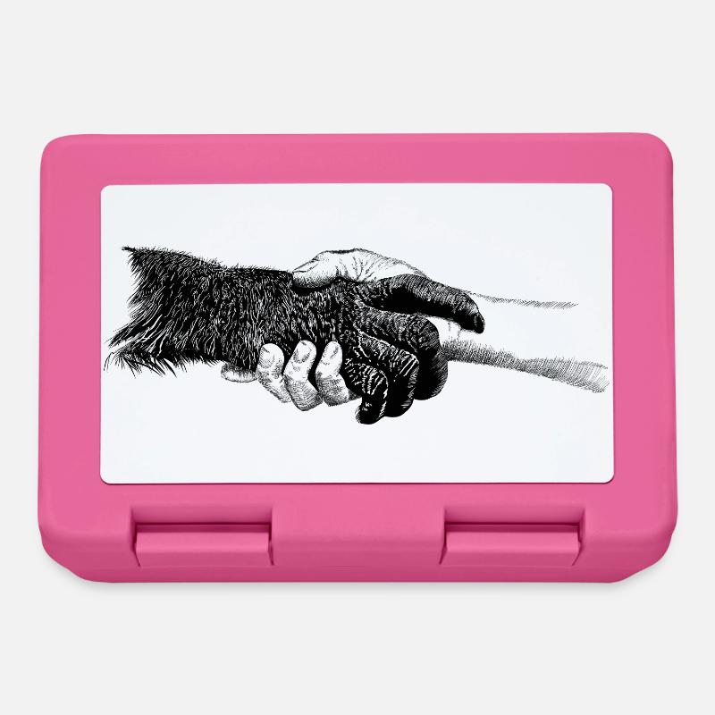 Mains - Boîte à goûter - rose