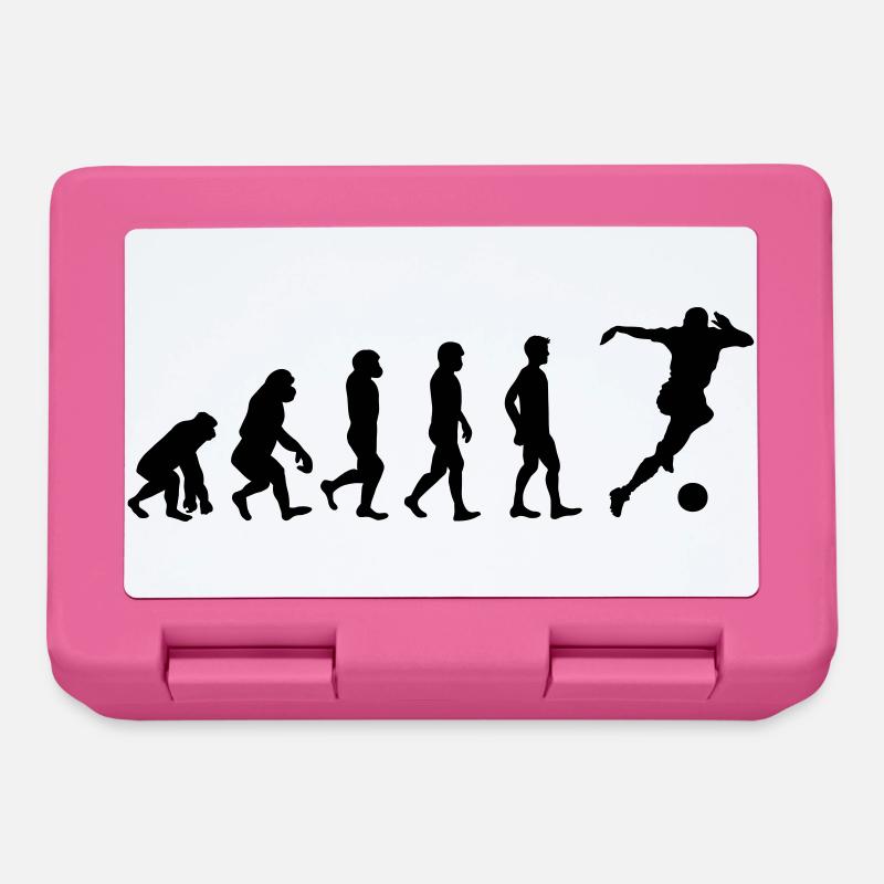 Fussballer Evolution - Brotdose - Pink