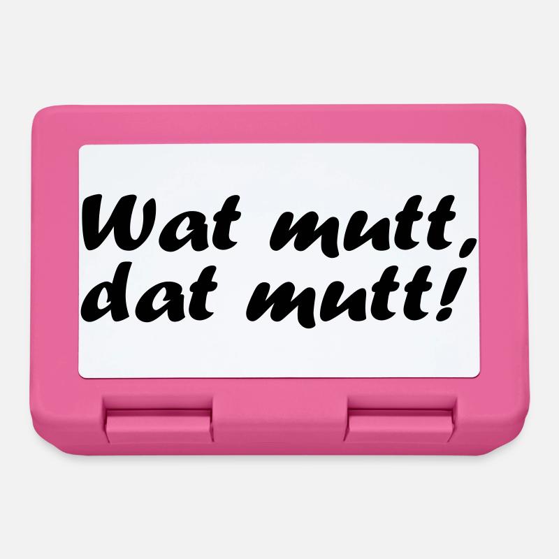 Wat mutt, dat mutt! - Brotdose - Pink