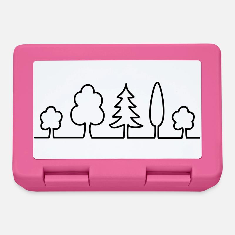 tree - Lunchbox - pink