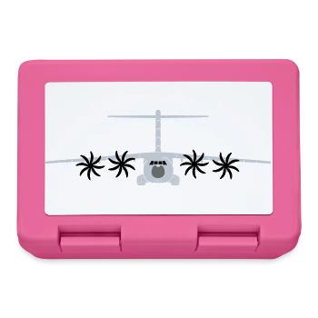 A400M grau - Brotdose - Pink - Vorne