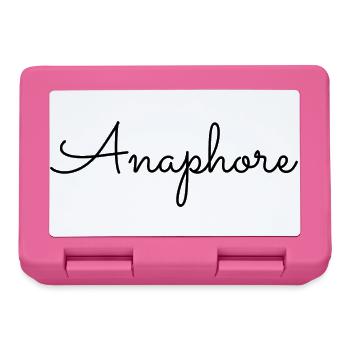Anaphore - Boîte à goûter - rose - Devant