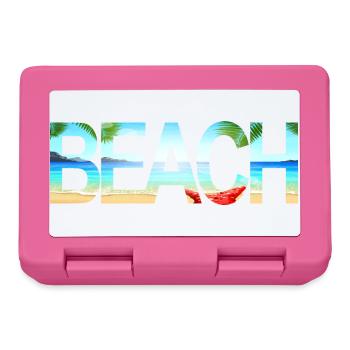 Beach - Lunchbox - pink - Front