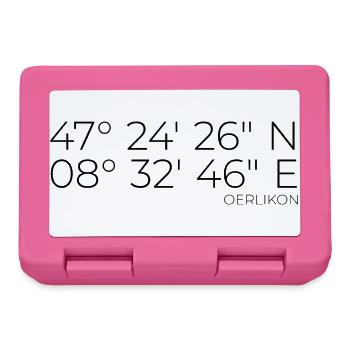 Coordinates Oerlikon, Kreis 11, Zürich - Lunchbox - pink - Front