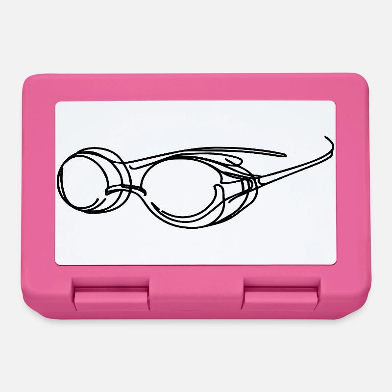 Schwimmbrille Grafik - Brotdose - Pink