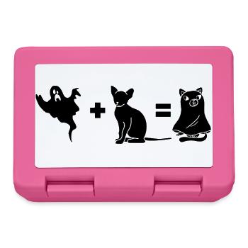Funny Halloween Dog Ghost - Brotdose - Pink - Vorne