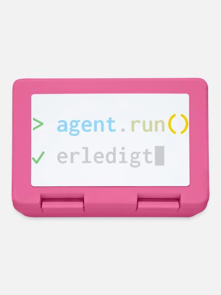 agent.run() erledigt – KI-Agent Terminal - Brotdose - Pink