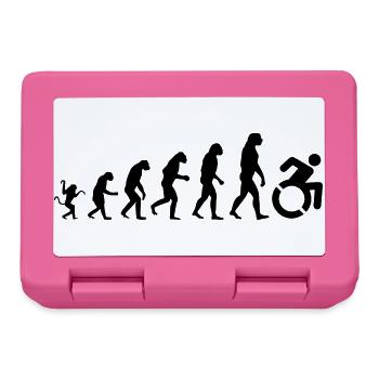 Evolution des Rollstuhls, der Rolle, des Humors * - Brotdose - Pink - Vorne
