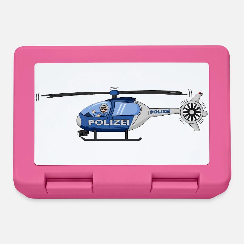 Polizei Hubschrauber Pilot - Brotdose - Pink