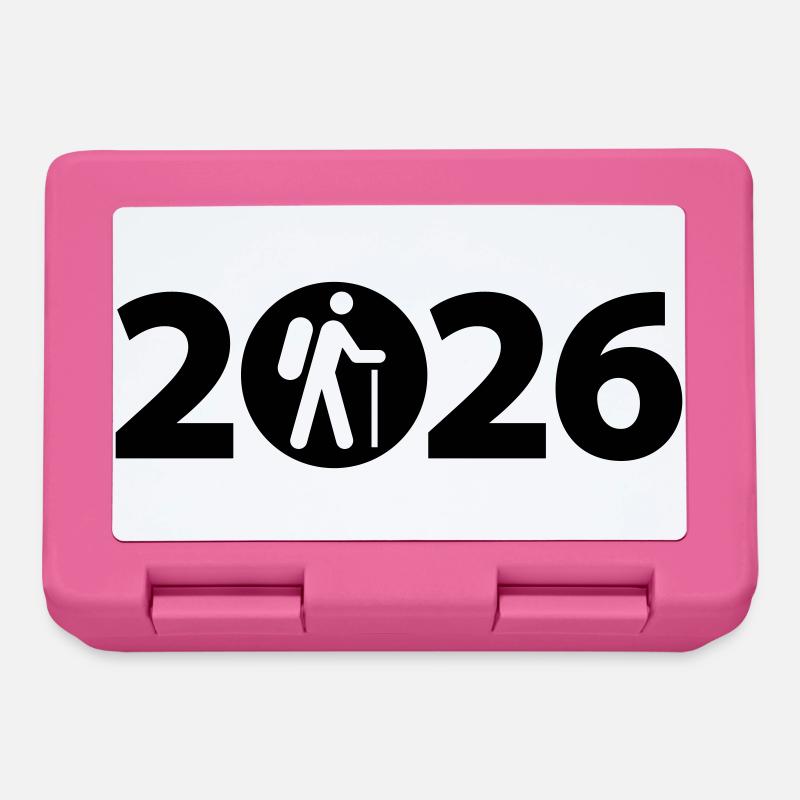 Randonnée 2026, Camino, Pèlerinage, Chemin de Saint-Jacques - Boîte à goûter - rose