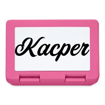 Kacper Prénom polonais cadeau - Boîte à goûter - rose - Devant