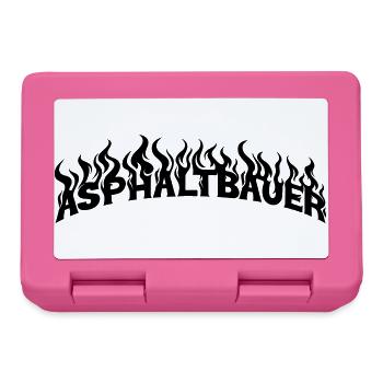 Constructeur d’asphalte - Boîte à goûter - rose - Devant