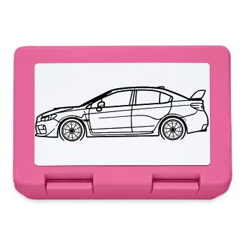 WRX Line Silhouette – Turbo Rally Art - Brotdose - Pink - Vorne