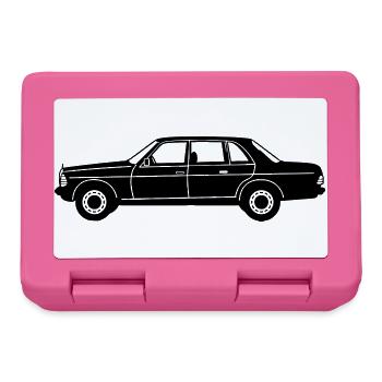 MB W123 Oldtimer Kult seitlich ...(25) - Brotdose - Pink - Vorne